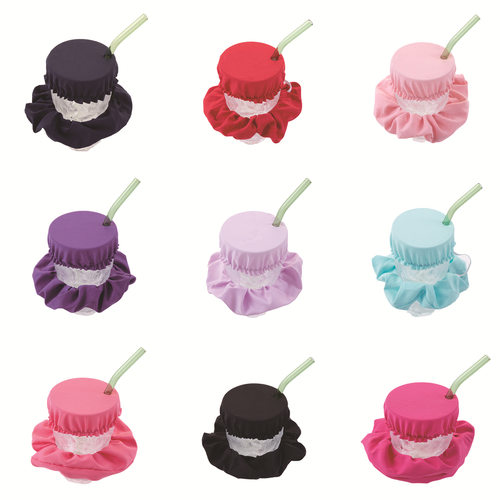 夜店防下药杯套发圈 时尚百搭丸子发带头绳大肠圈 杯盖发饰品