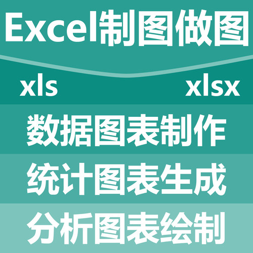 Excel制图做图 数据图表制作 统计图表生成 分析图表绘制xls xlsx