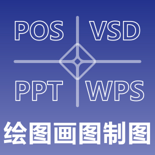 绘图画图制图做图 POS VSD PPT WPS DOC 图表图形流程图线框图