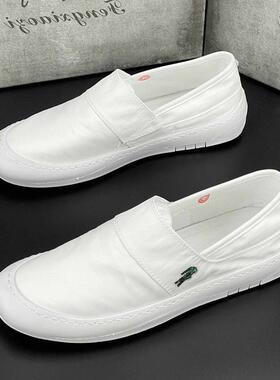 〖MessContiy Tsmr〗好脚感会说话~透气帆布鞋男一脚蹬懒人休闲鞋