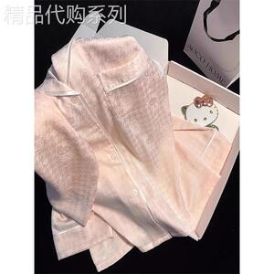 可爱Kitty猫睡衣女夏季2025新款冰丝短袖两件套甜美高级感家居服