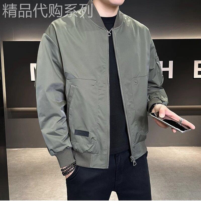 UASK工装棒球服外套男春秋季2026新款高端宽松休闲男士飞行员夹克