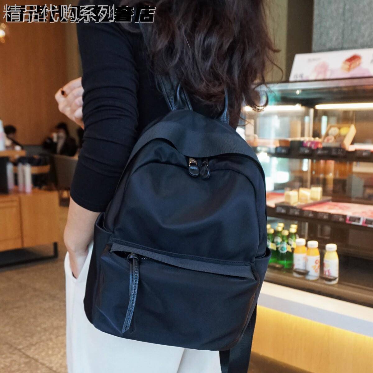 法国ZAMP轻便双肩包女新款防泼水休闲旅行揹包大容量通勤包出行包