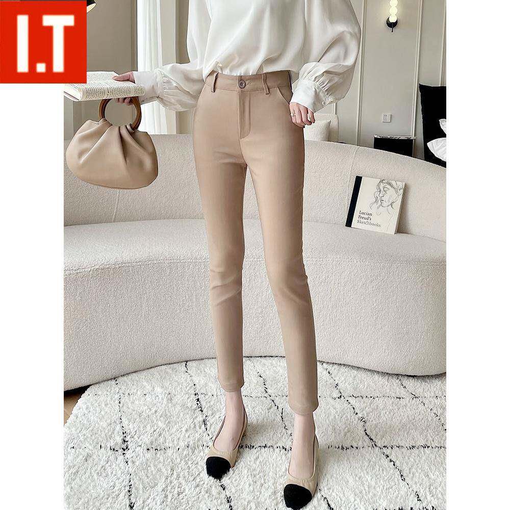 2025春秋西裤女九分高腰休闲烟管裤修身女裤夏小个子小脚西装长裤