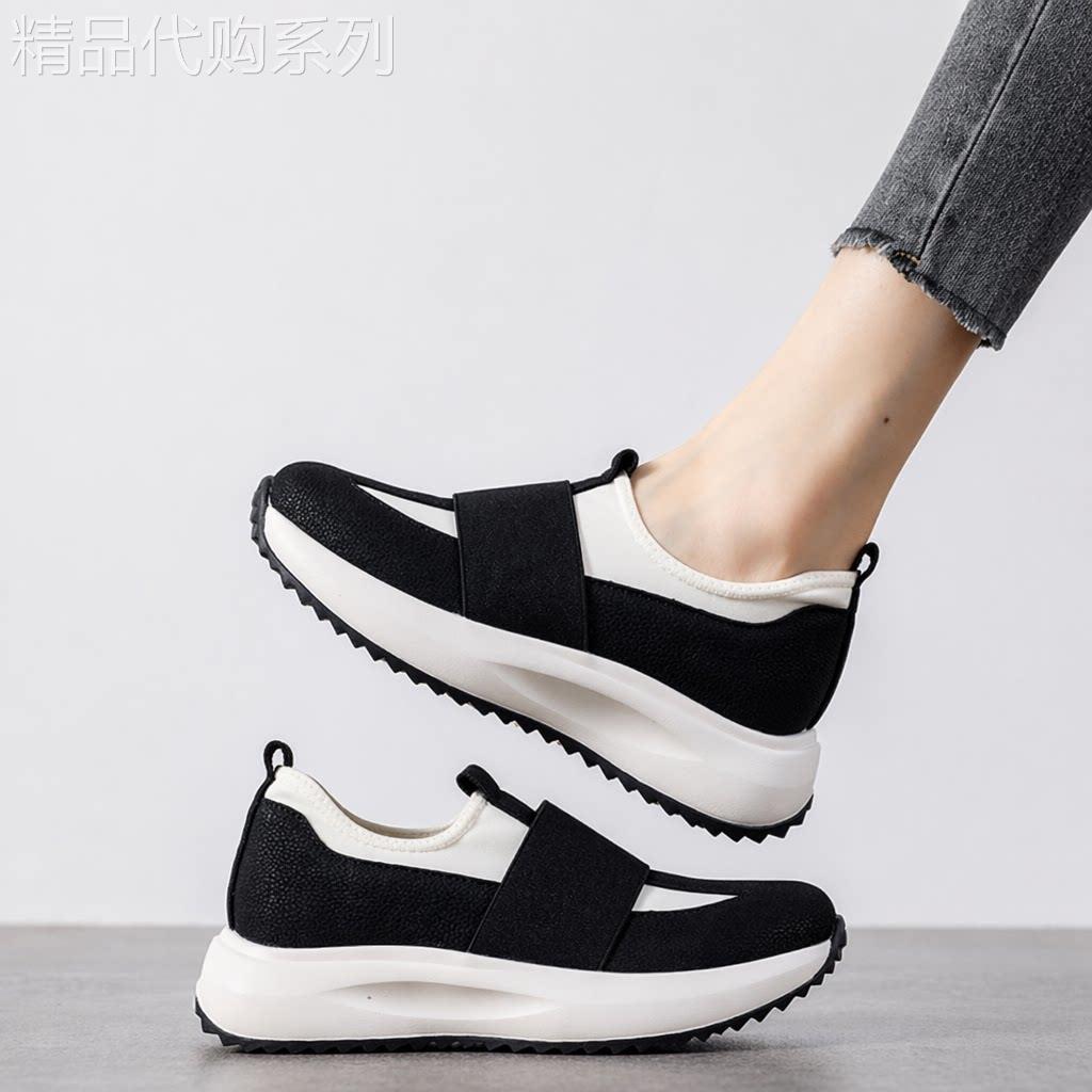 西班牙小众品牌ONGYSL运动休闲鞋真皮百搭松糕厚底轻便休闲包鞋女
