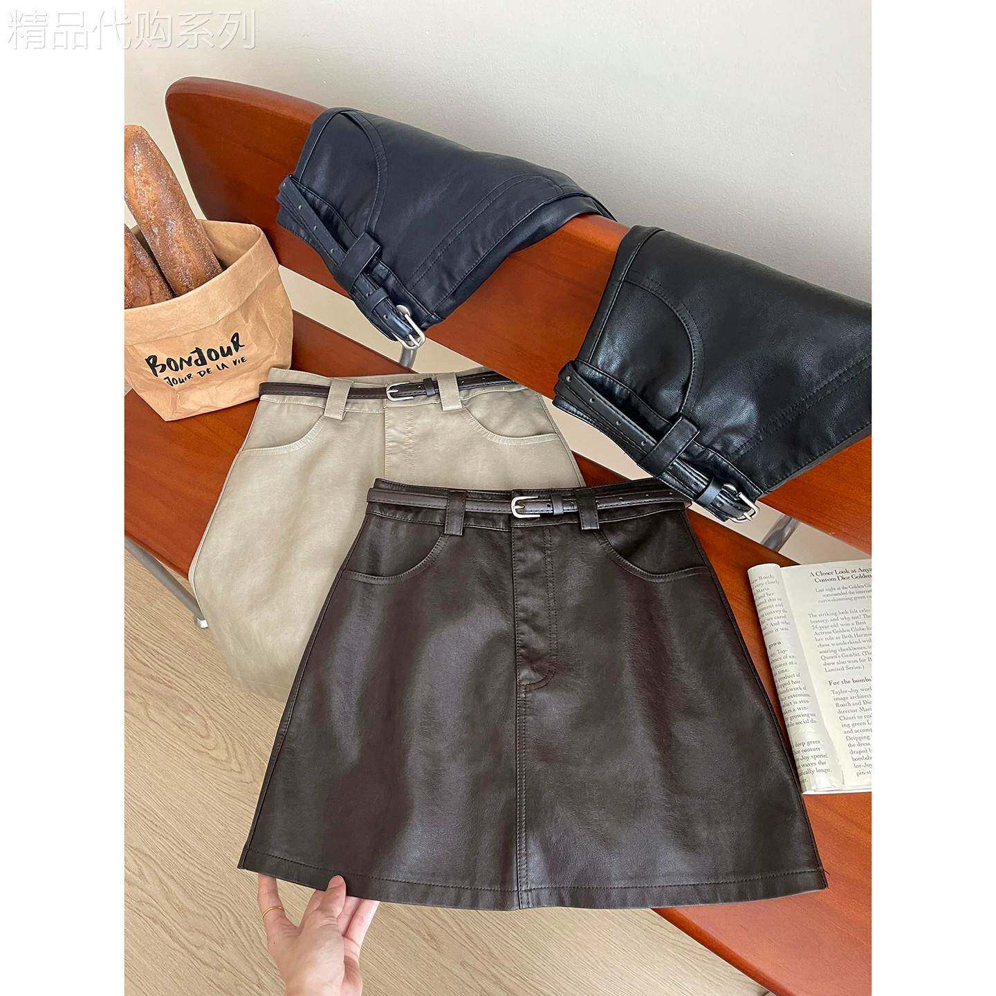 潮牌百搭做旧气质显瘦西装短裙女春秋季2026年新款包臀百搭半身裙
