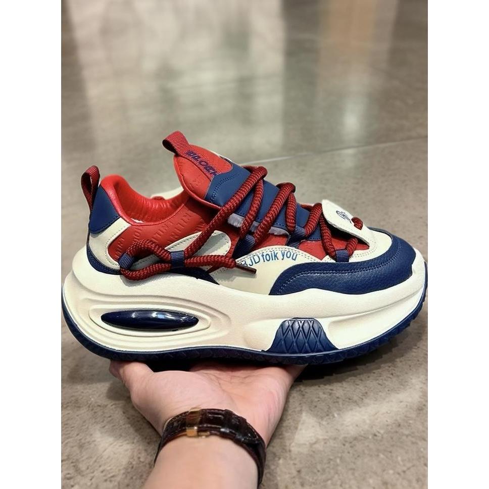 潮男欧洲站高端厚底男鞋2025时尚休闲鞋网红同款百搭运动鞋老爹鞋