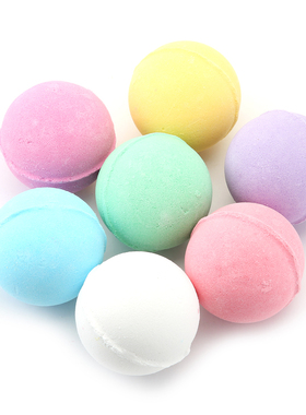 4个汽弹球爆炸浴盐球60克芳香泡弹浴球泡泡爆炸浴盐球 bath bombs
