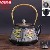 闷泡壶 大号铁壶进口纯手工铸铁壶泡茶壶烧水壶煮茶器泡茶茶具套