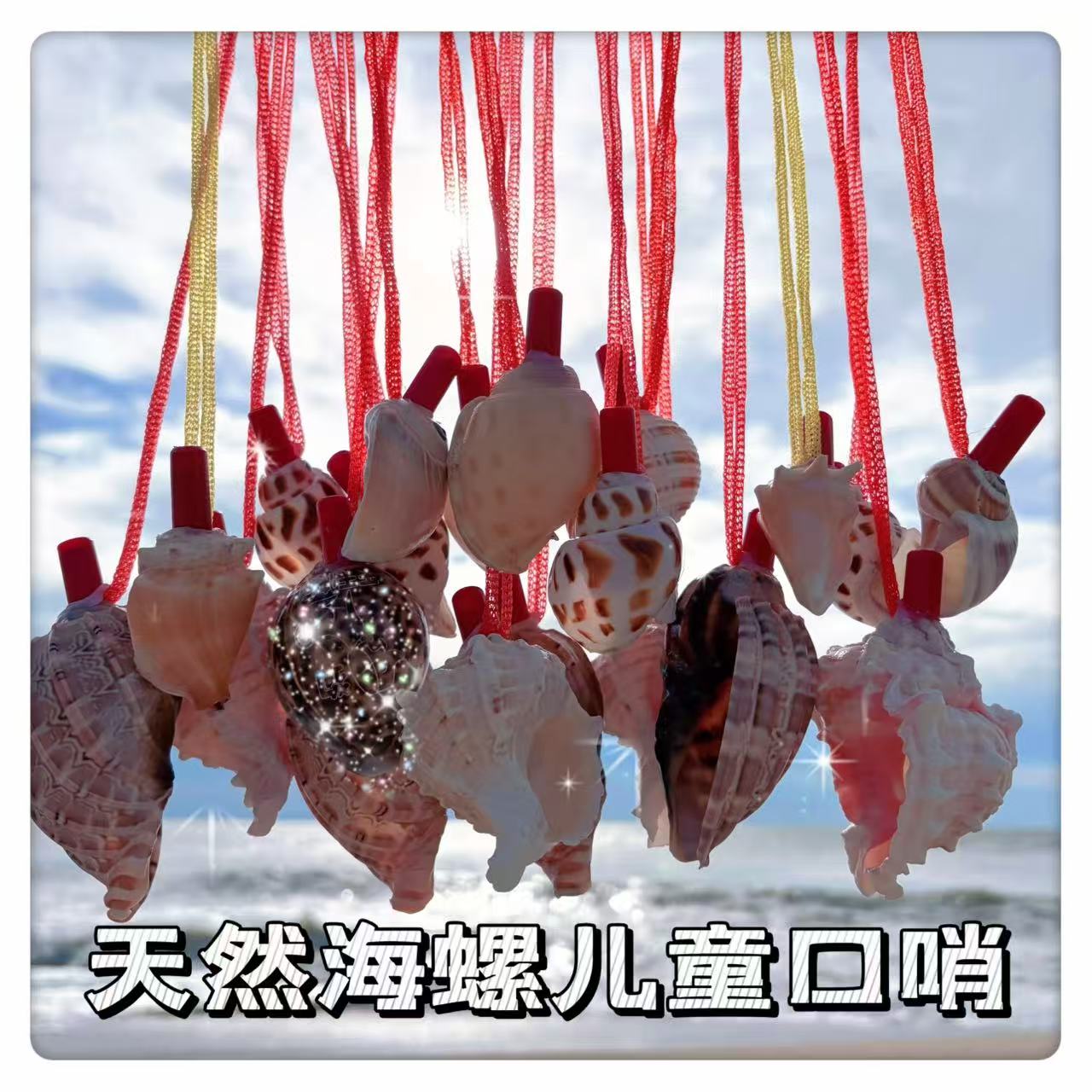 天然口哨号角螺生日礼物小哨子