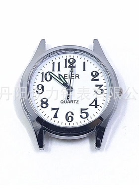 手表配件 雷尔2035机芯表头全铜表 铜壳数字石英表间距12/14/18mm