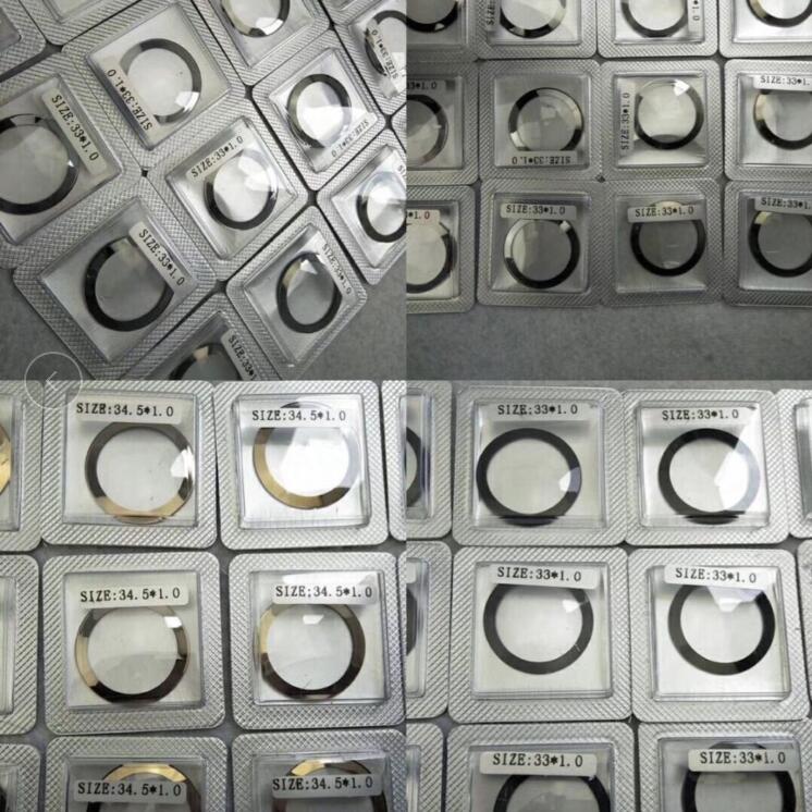 手表配件 双卜玻璃 银边 黑边 金边 尺寸33-39MM 表蒙 蒙子 表镜
