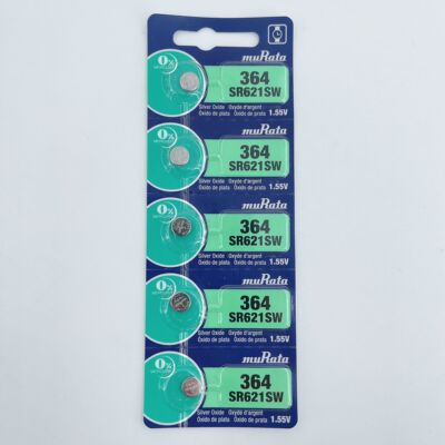 卡装村田muRataSR621SW手表电子364A/364S/364/LR621/AG1纽扣电池