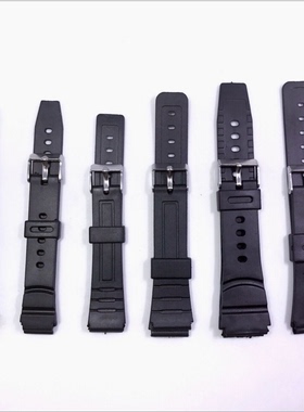 硅胶手表带 12 14 16 18 20 22mm适配各种电子表带连 表带代用
