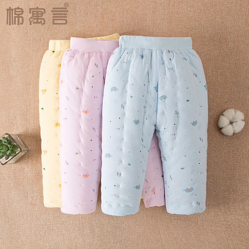 婴儿手工棉花棉袄儿童冬季套装分体纯棉内胆保暖冬装宝宝棉裤棉衣