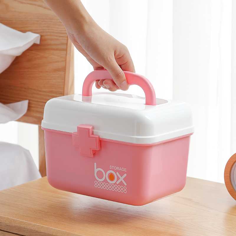 医药箱家用家庭收纳盒常备药可爱