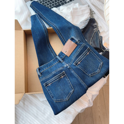 小个子四面弹紧身九分牛仔裤