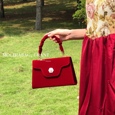 红包结婚女手提新娘专用婚包平时可用礼金袋伴娘包大容量红色包包