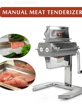 小型牛手摇式嫩机 扒食化品级不锈RZU钢猪扒牛扒筋鸡扒肉类断嫩肉