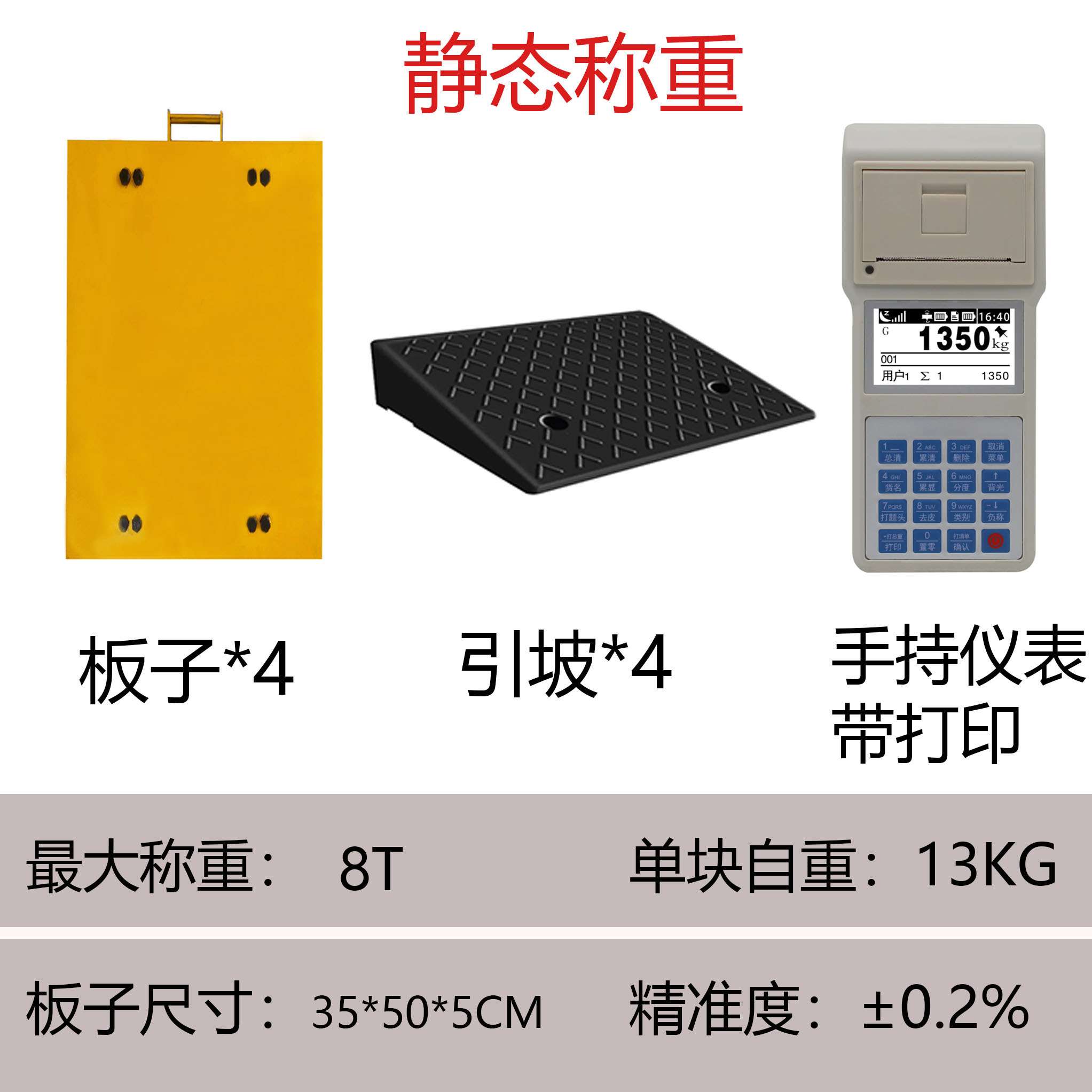 正品便携式轴重仪超高精度无线可移动地磅物流货车简易称重路政防-封面