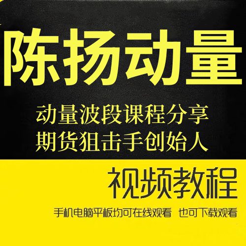 陈扬期货动量波段课程分享期货狙击手创始人日内动量实盘展示