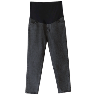 孕妇裤子牛仔裤秋冬款外穿直筒打底裤冬季加厚加绒孕妇装春装冬装