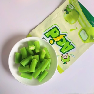 韩国YEM新口味青苹果蓝莓树莓可乐柠檬酸甜螺旋扭扭软糖长条糖