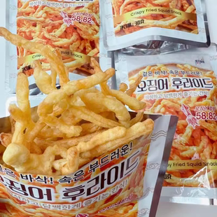 维艾福缔油炸鱿鱼丝儿童即食芥末蒜香原味鱿鱼海鲜解馋韩国小零食