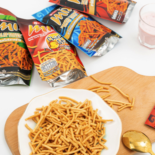 泰国进口Vfoods Mix脆脆条60g香辣烟熏烧烤咪咪虾条5种口味单包