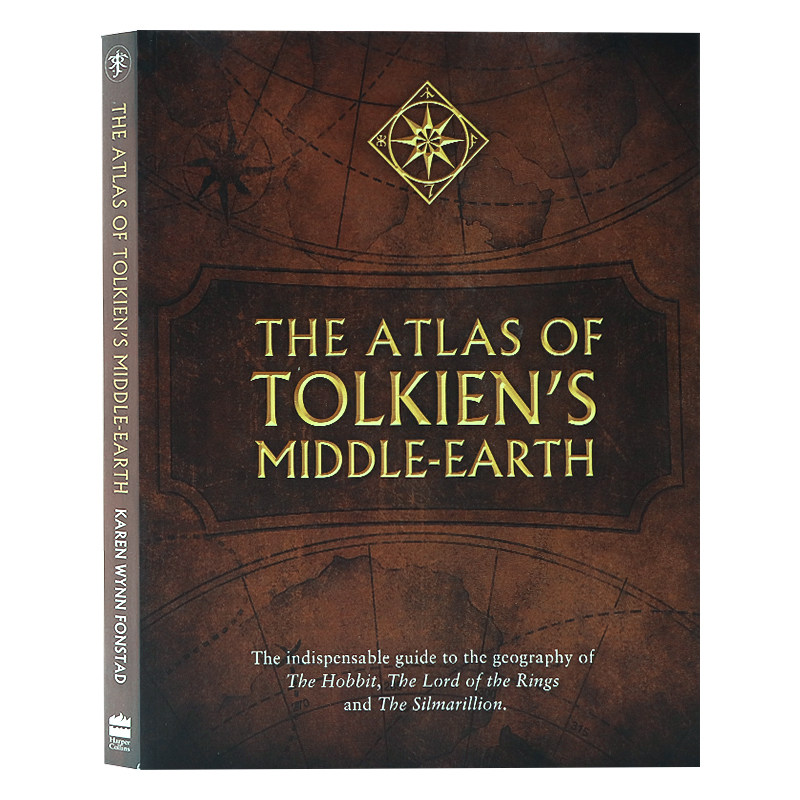 托尔金中土世界地图设定集进口英文原版The Atlas of Tolkien's Middle-earth指环王 霍比特魔戒精灵宝钻 奇幻世界指南插图版