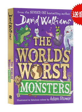 全世界可怕的怪物 英文原版彩绘版插图小说 The World's Worst Monsters 大卫威廉姆斯David Walliams儿童成长幽默课外阅读