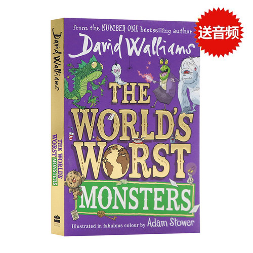 全世界可怕的怪物 英文原版彩绘版插图小说 The World's Worst Monsters 大卫威廉姆斯David Walliams儿童成长幽默课外阅读