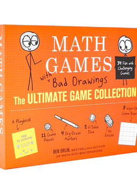 数学游戏与糟糕的图画 游戏合集 英文原版 Math Games with Bad Drawings: The Ultimate Game Collection 套装精品 Orlin Ben