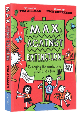麦克斯对抗灭绝 英文原版 Max Against Extinction 麦克斯的环保立场系列 7-12岁 拯救布兰布尔菲尔德行动 插画师 Nick Shepherd