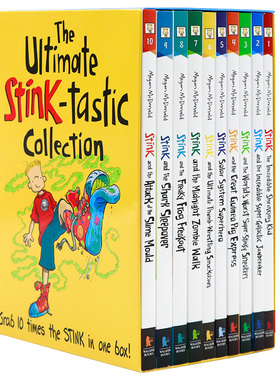 朱迪弟弟儿童章节故事书 10册套装 英文原版 The Ultimate Stink-tastic Collection 朱迪布鲁姆法吉系列 Megan McDonald儿童课外
