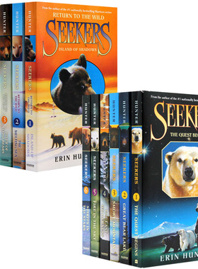 熊武士首/二部曲1-6全套6册Seekers Return to the Wild英文原版猫武士同作者Erin Hunter艾琳亨特动物故事书小说课外阅读儿童文学