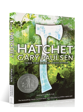 进口英文版原版正版 Hatchet 手斧男孩/短柄小斧/Gary Paulsen纽伯瑞获奖外国儿童文学故事小说英语读物励志冒险小学生暑假读物