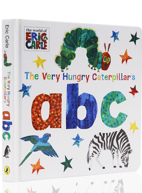 进口英文原版正版 The Very Hungry Caterpillar's ABC 艾瑞·卡尔 Eric Carle  好饿的毛毛 儿童启蒙纸板图画书 26个字母学习