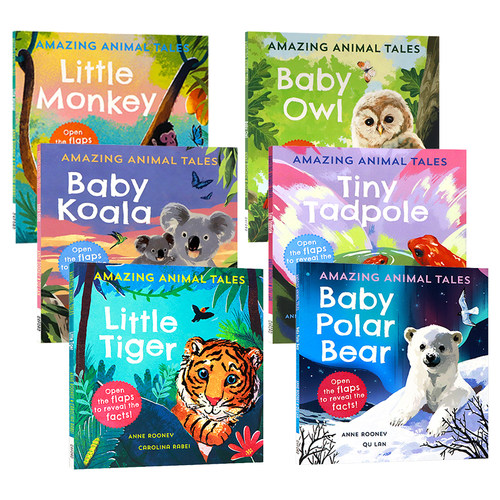 神奇的动物故事6册全集英文原版绘本 Amazing Animal Tales 儿童英语启蒙温馨亲子读物图画故事书Oxford出版平装版