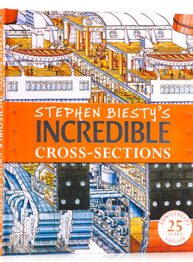 进口英文原版正版Stephen Biesty’s Incredible Cross-Sections不可思议的大剖面 DK青少年科普百科读物25周年版史蒂芬贝斯迪大开