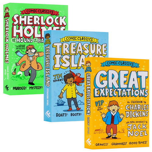 经典漫画3册金银岛远大前程