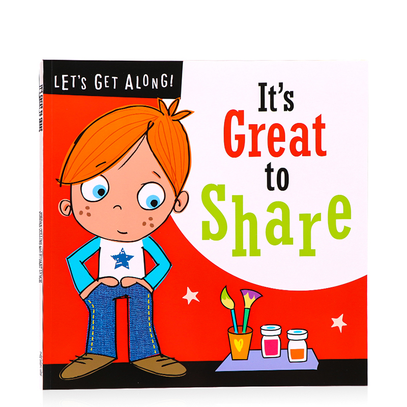 英文原版绘本分享真的太棒了  It’s great to share 儿童性格行为习惯养成 亲子早教启蒙认知图画故事书 平装大开 Stuart Lynch