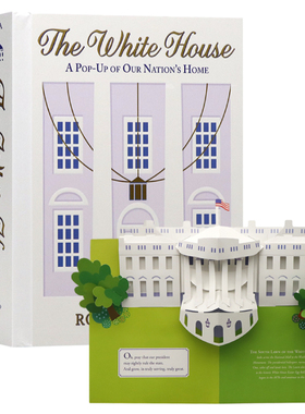 白宫 The White House: A Pop-Up of Our Nation's Home 英文原版绘本参观白宫精装立体机关书儿童英语启蒙图画书Robert Sabuda