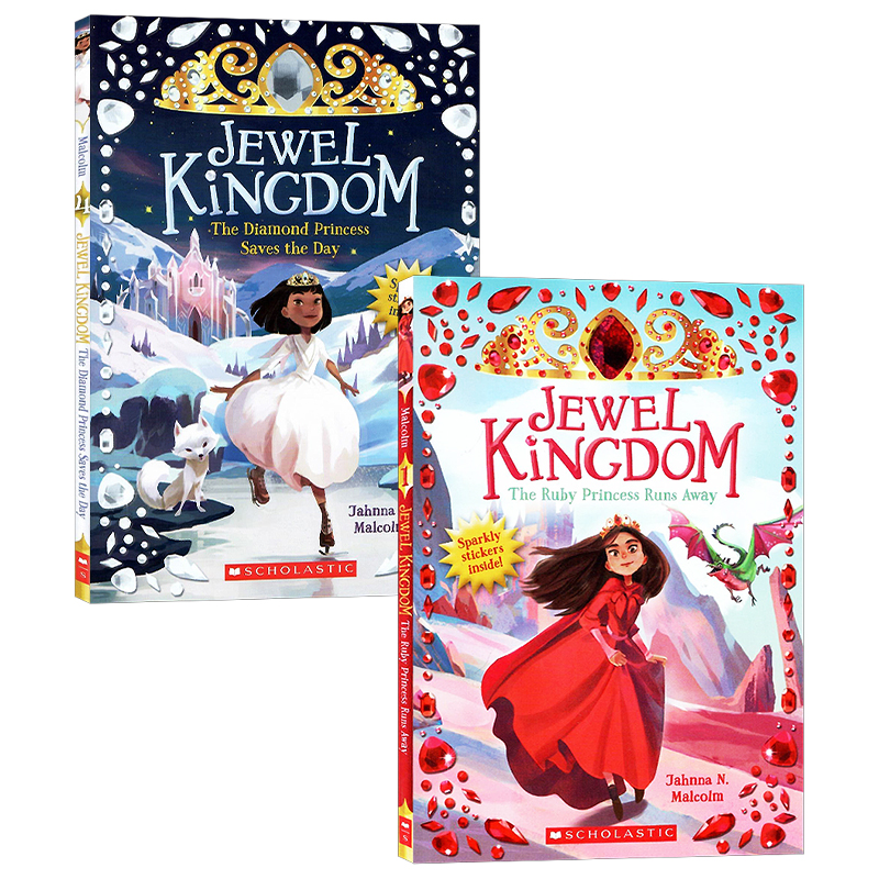 Jewel Kingdom 珠宝王国2册 英文原版小说 The Ruby Princess Runs Away儿童课外阅读 青少年奇幻冒险 章节书小说