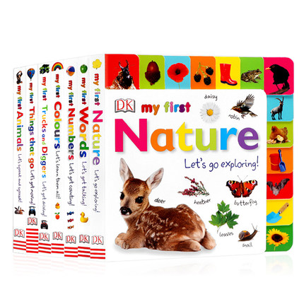 DK my first words 单词书 dk幼儿认知百科全书 英文原版 dk my first animals数数/农场/颜色/词汇/自然/卡车 0-3-6岁英文绘本