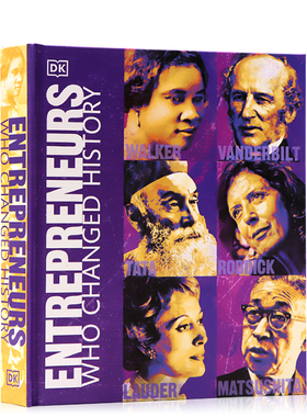 DK 改变历史的企业家商业创业商界巨头 商业天才 Entrepreneurs Who Changed History 英文原版 精装系列   各时代行业领袖