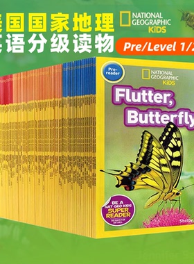 100元5件 美国国家地理儿童 National Geographic Kids Readers Pre/Level 1/2/3 英文原版进口图书科普百科认知读物英语分级阅读