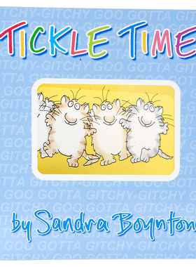 挠痒痒时间 Tickle Time 英文原版绘本 纸板书 名家Sandra Boynton作品 少儿英语启蒙读物 图画故事书 亲子共读撕不烂纸板书