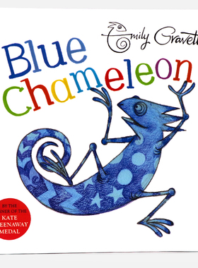 蓝色变色龙 Blue Chameleon 获奖名家Emily Gravett埃米莉格雷维特进口英文原版绘本友谊交友绘本 儿童英语启蒙认知图画故事书平装