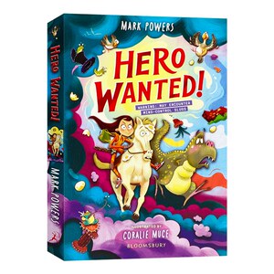 英雄征集令 英文原版 Hero Wanted 英式幽默奇幻冒险小说 青少年英语课外阅读 儿童文学故事书 中小学英语拓展读物 平装